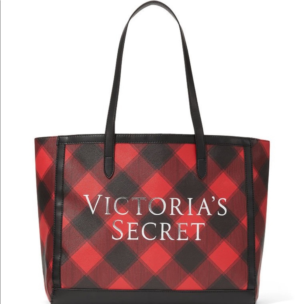 Victoria’s Secret plaid tote